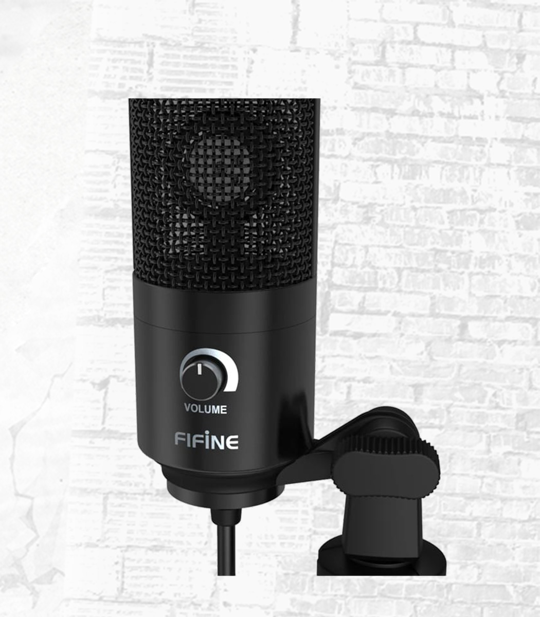 Fifine K669B Cardioid USB Consenser Microphone With Tripod | ACGL